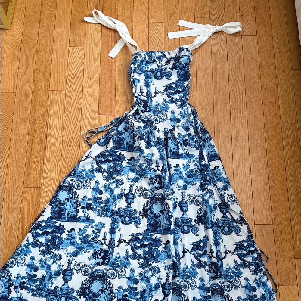 Blue and White Kids Dress